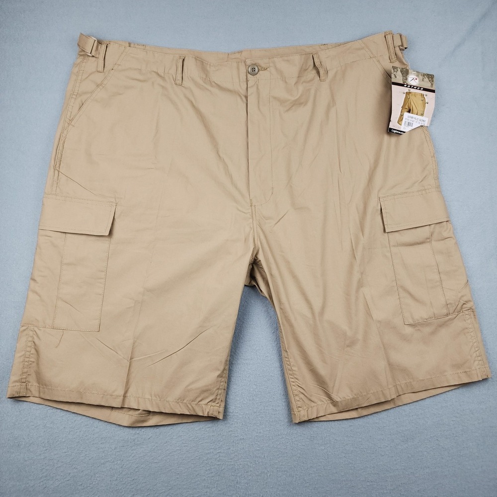 Rothco Shorts Mens 3XL Beige Lightweight Tactical BDU Cargo 11 Inseam Army NWT